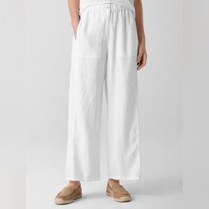 Linden Hill White Linen Pants L